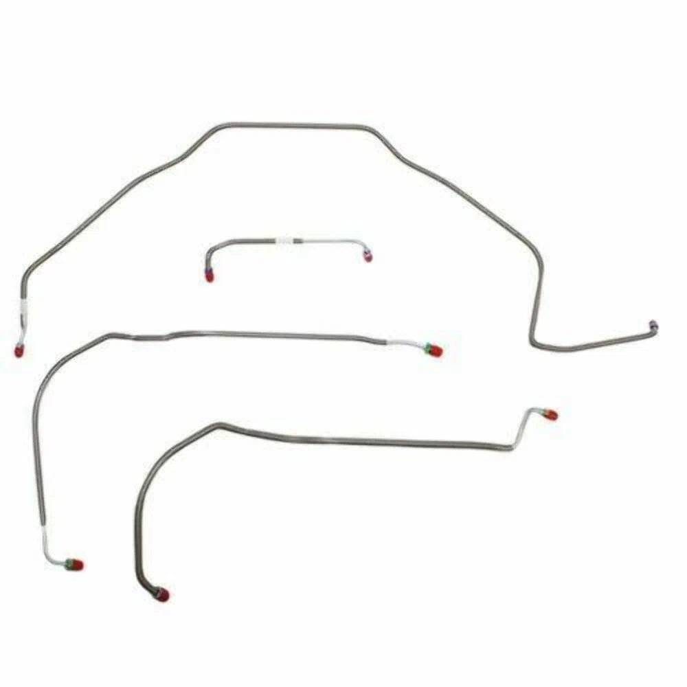 1971-72 Chevrolet Chevelle Front Brake Line Kit Power Disc Brakes - CKT7103SS